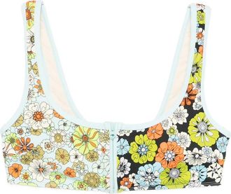 Alemais Orange Blossom Zip Scoop Top