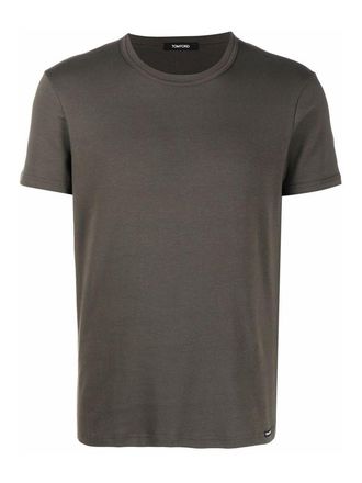 Tom Ford Dark grey cotton blend Tee
