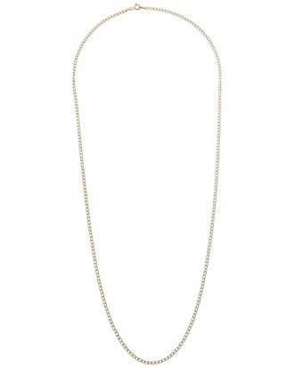 Italian Gold, Inc 10K Pave 2.4Mm Semi-Solid Cuban Link Chain
