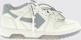 Off-white Sneakers Out Of Office in pelle e mesh con punta traforata e suola in gomma
