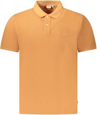 Pepe Jeans London Polo Shirt - Heren - Polos - Oranje - S - Katoen - Tops