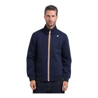 K-Way Hoodies & sweatvesten, Heren, Blauw, 2Xl, Polyester, Finn Spacer Sweatshirt