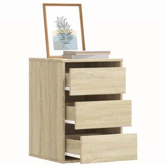 vidaXL Cassettiera Angolare Rovere Sonoma 40x41x58cm Legno Multistrato vidaXL