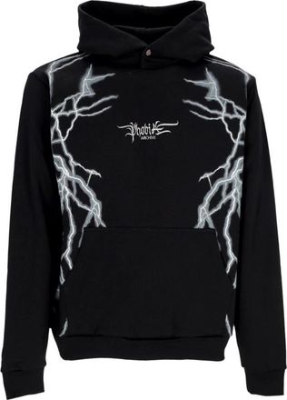 Phobia Archive Lateral Lightning Print Hoodie - Heren - Hoodies - Zwart - XS - Katoen - Hoodies & sweatvesten