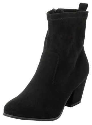 Sheego Stiefelette SHEEGO, Damen, Gr. 39, schwarz, Lederimitat, Polyester, Schuhe Stiefelette