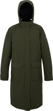 Regatta Womens/Ladies Yarli Longline Waterproof Jacket (Dark Khaki/Light Vanilla) - Size 8 UK