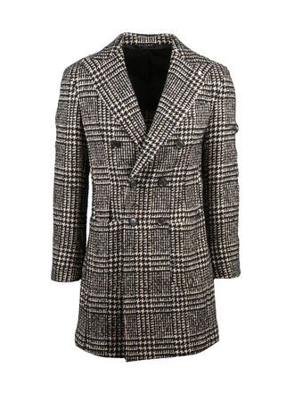 Lubiam Beige-Brown Cotton-Blend Coat