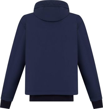 Stone Island Mens Hooded Jacket Blue Cotton Raincoats Coat