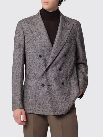 Tagliatore Blazer doppiopetto in misto lana e seta con rever a lancia