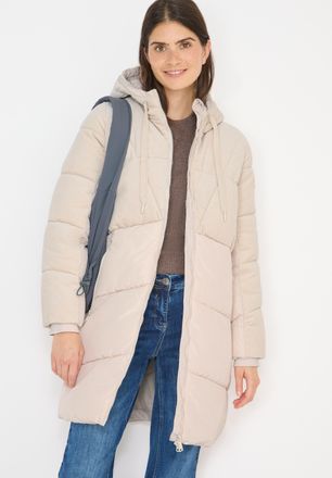 Cecil Steppmantel CECIL, Damen, Gr. XXL (46), teddy vanillewei&szlig;, Steppware, Obermaterial: 100% Polyester. Futter: 100% Polyester, Strukturmuster, unifarben,