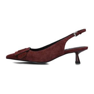 Bibi Lou Schoenen, Dames, Rood, 37 EU, Wol, Rode slingback hakken voor herfst/winter