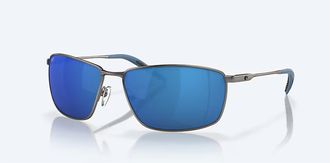 Costa Unisex Turret Polarized Sunglasses In Matte Dark Grey Blue Mirror