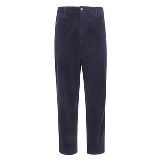Carhartt Work in Progress Broeken, Heren, Blauw, W32, Katoen, Simple Pant