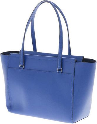 Tory Burch Parker Logo Tote Bag Blue >