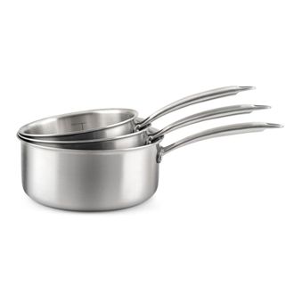 Cuisinox Lote de 3 cacerolas de 16, 18 y 20 cm Acero inoxidable Acero