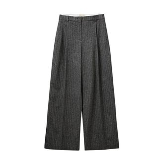 The Garment Dames, Broeken, Grijs, Maat: M Wol