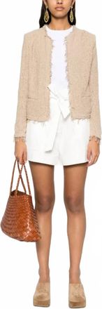 Iro Shavani Jacket In Sand Beige