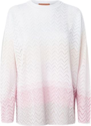 Missoni chevron sweater - women - Rayon - 44 - White