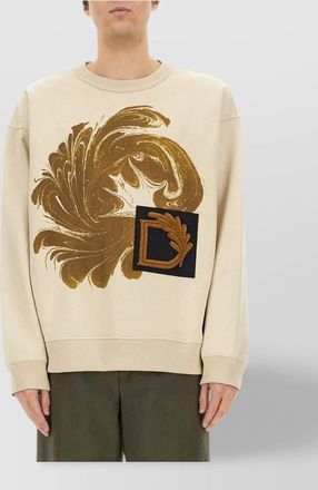 Dries Van Noten graphic crew neck long sleeve sweatshirt