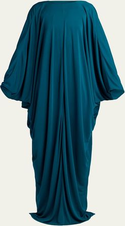 Tom Ford Draped Jersey High-Low Caftan Dress