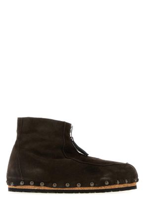 Magliano Dark Brown Suede Ankle Boots