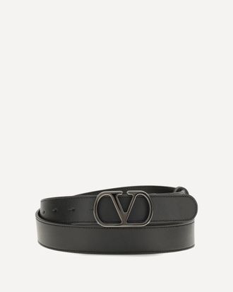 Valentino Garavani VLogo Signature leather Belt Male 105