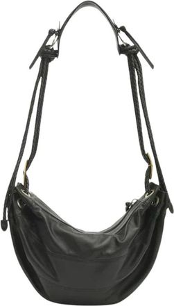 Isabel Marant Maia Medium Bag - Dames - Schoudertassen - Zwart - ONE Size - Leer - Tassen