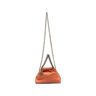 Stella McCartney Falabella Mini Drawstring Bag - female - Stella McCartney - Handbags - Orange - ONE SIZE - Bags