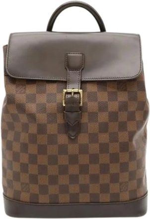 Louis Vuitton Vintage, unisex, Bruin, ONE Size, Pre-owned Soho Backpack