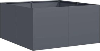 vidaXL Planter Anthracite 80x80x40 cm Cold-rolled Steel Vidaxl