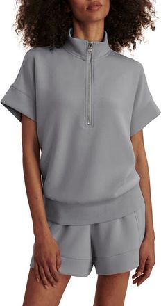 Varley Ritchie Short Sleeve Half Zip in Wind Blue at Nordstrom, Size X-Small