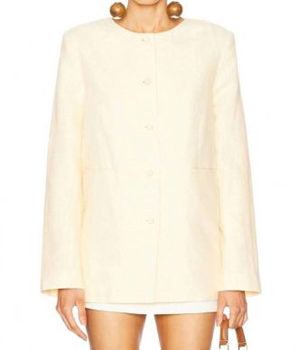 Poss&eacute; Rio Shift Jacket In Dusty Citron