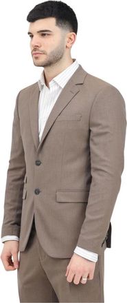 Selected Slim Neil Blazer - Heren - Blazers - Bruin - S - Wol - Jassen