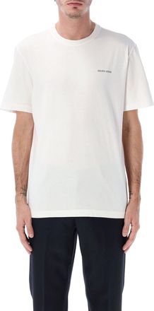 Golden Goose Vintage White Cotton Logo T-shirt