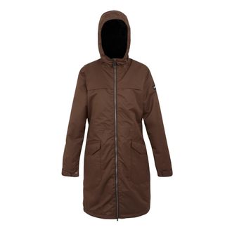 Regatta Womens/Ladies Romine II Waterproof Jacket (Dark Brown/Black) material_polyester - Size 12 UK