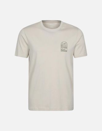 Mountain Warehouse Mens Mountain Warehouse Mens Cotswold Short-Sleeved T-Shirt - Cream - Size: 42