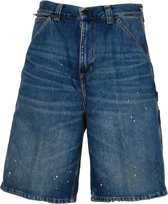 Carhartt Work in Progress Korte Broeken, Heren, Blauw, M, Denim, Denim Shorts