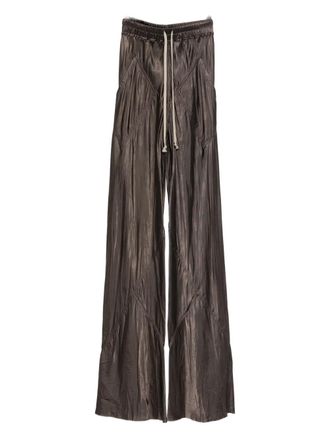Rick Owens drawstring panelled trousers - Marrone