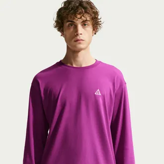 Nike Mens Nike ACG Long-Sleeve T-Shirt in Purple | FQ3738-506