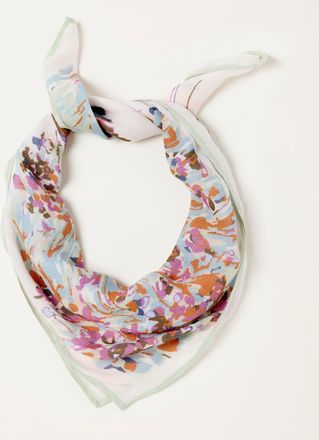 Fat Face FatFace Ivory Landscape Printed Square Scarf