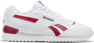 Reebok Unisex Glide Ripple Clip Sneaker, Footwear White/Flash Red/Core Black, 6.5
