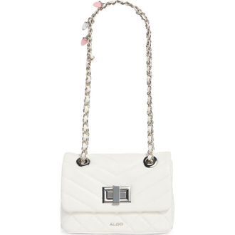 Aldo Alnilam Quilted Crossbody Bag in White at Nordstrom Rack