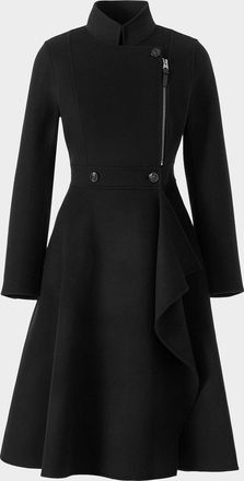 Mackage Annia Wool Flared Wrap Coat