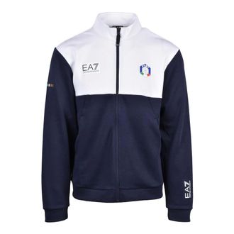 Emporio Armani Emporio Armani Ea7, Heren, Sweatshirts & Hoodies, Blauw, Maat: 2XL Katoen