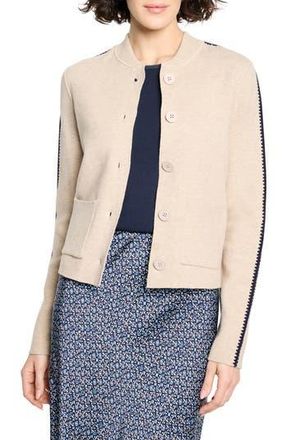 Nic+Zoe Dashing Dusk Cotton Blend Cardigan in Taupe at Nordstrom Rack, Size X-Large