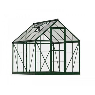 Palram Greenhouse Hybrid 6 x 8, Polycarbonate - L247 x W185 x H208 cm - Green