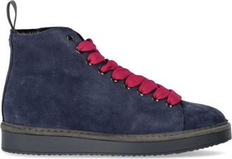 Panchic Blauw Fuchsia Enkellaars - Dames - Sneakers - Blauw - 37 EU - Katoen - Schoenen