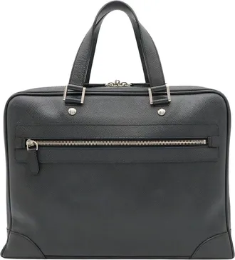Louis Vuitton Black Calfskin Igor Briefcase (Authentic Pre-Loved)