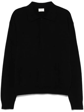 Saint Laurent wool polo shirt - men - Wool - L - Black