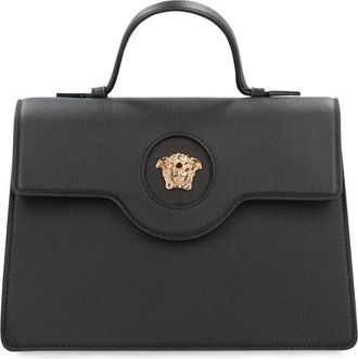 Versace La Medusa Leather Handbag